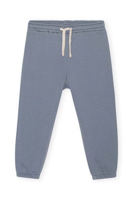Дитячі спортивні штани Konges Sl?jd однотонні колір блакитний