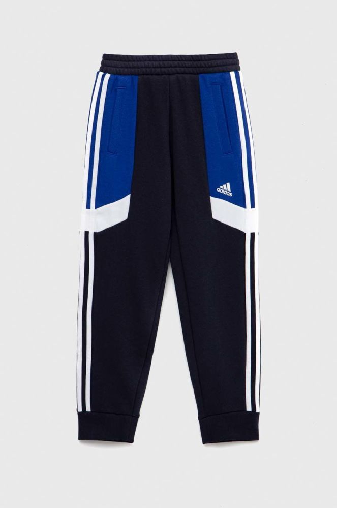 Дитячі спортивні штани adidas U 3S CB PANT колір синій візерунок