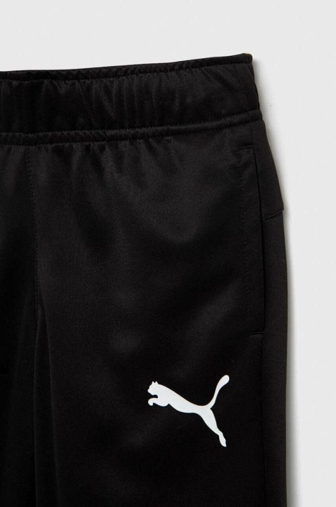 Дитячі спортивні штани Puma ACTIVE Tricot Pants cl B колір чорний з принтом фото 3