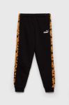 Дитячі спортивні штани Puma ESS+ MATES Sweatpants TR колір чорний візерунок