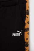 Дитячі спортивні штани Puma ESS+ MATES Sweatpants TR колір чорний візерунок