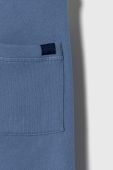 Дитячі бавовняні штани United Colors of Benetton однотонні колір блакитний (3387904)