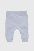 Дитячі бавовняні штанці United Colors of Benetton однотонні колір блакитний