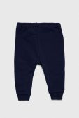 Дитячі бавовняні штанці United Colors of Benetton колір синій однотонні