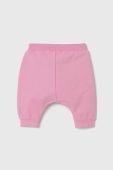 Дитячі спортивні штани United Colors of Benetton колір рожевий однотонні (3144917)