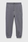 Дитячі спортивні штани United Colors of Benetton колір сірий однотонні (3220405)