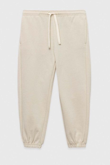 Дитячі спортивні штани United Colors of Benetton колір бежевий однотонні (3219486)