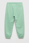 Дитячі спортивні штани United Colors of Benetton колір зелений однотонні (3219199)