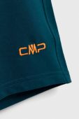 Дитячі шорти CMP колір зелений однотонні