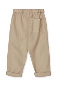 Дитячі штани Liewood колір бежевий однотонні
