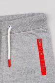 Дитячі спортивні штани zippy колір сірий однотонні