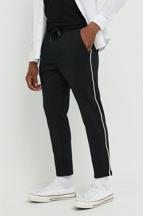 Спортивні штани Only & Sons колір чорний облягаюче