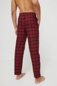 Бавовняні штани лаунж HUGO колір червоний візерунок