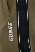 Спортивні штани Guess колір зелений з принтом