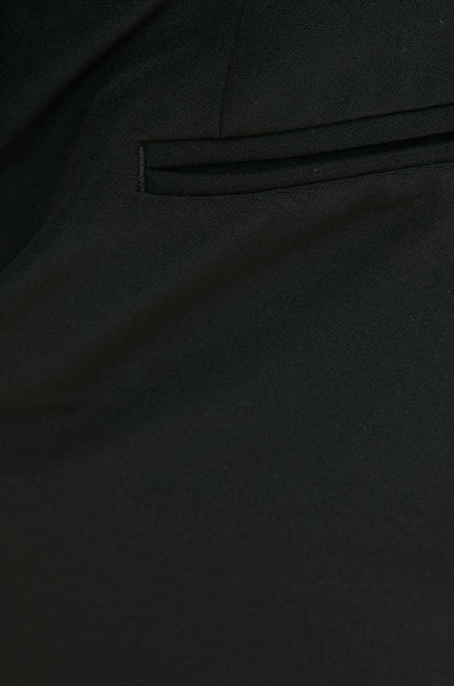 Штани Bruuns Bazaar Karlsus Basic Pants чоловічі колір чорний облягаючі фото 4