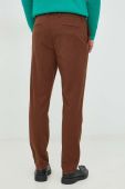 Штани BOSS чоловічі колір коричневий облягаюче