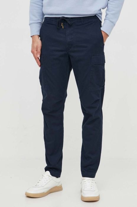 Штани Polo Ralph Lauren чоловічі колір синій облягаюче