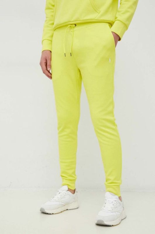 Спортивні штани Polo Ralph Lauren чоловічі колір жовтий однотонні