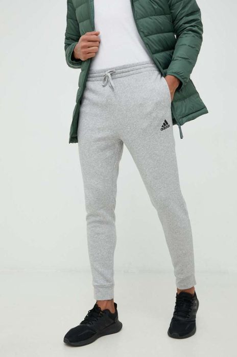 Спортивні штани adidas чоловічі колір сірий однотонні (2874771)