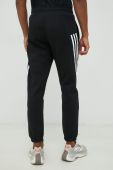 Спортивні штани adidas чоловічі колір чорний з принтом (2902519)