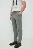 Штани Pepe Jeans Harrow Poplin чоловічі колір зелений фасон chinos Штани Pepe Jeans Harrow Poplin чоловічі колір зелений фасон chinos