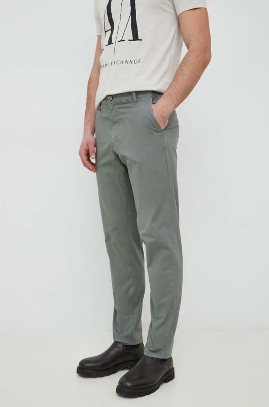 Штани Pepe Jeans Harrow Poplin чоловічі колір зелений фасон chinos фото 2