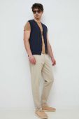 Штани Pepe Jeans Harrow Poplin чоловічі колір бежевий фасон chinos
