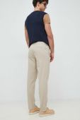 Штани Pepe Jeans Harrow Poplin чоловічі колір бежевий фасон chinos