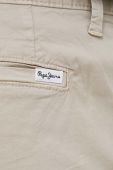Штани Pepe Jeans Harrow Poplin чоловічі колір бежевий фасон chinos