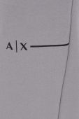 Спортивні штани Armani Exchange чоловічі колір сірий однотонні