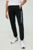 Спортивні штани EA7 Emporio Armani чоловічі колір чорний з принтом