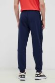 Бавовняні спортивні штани EA7 Emporio Armani колір синій з аплікацією