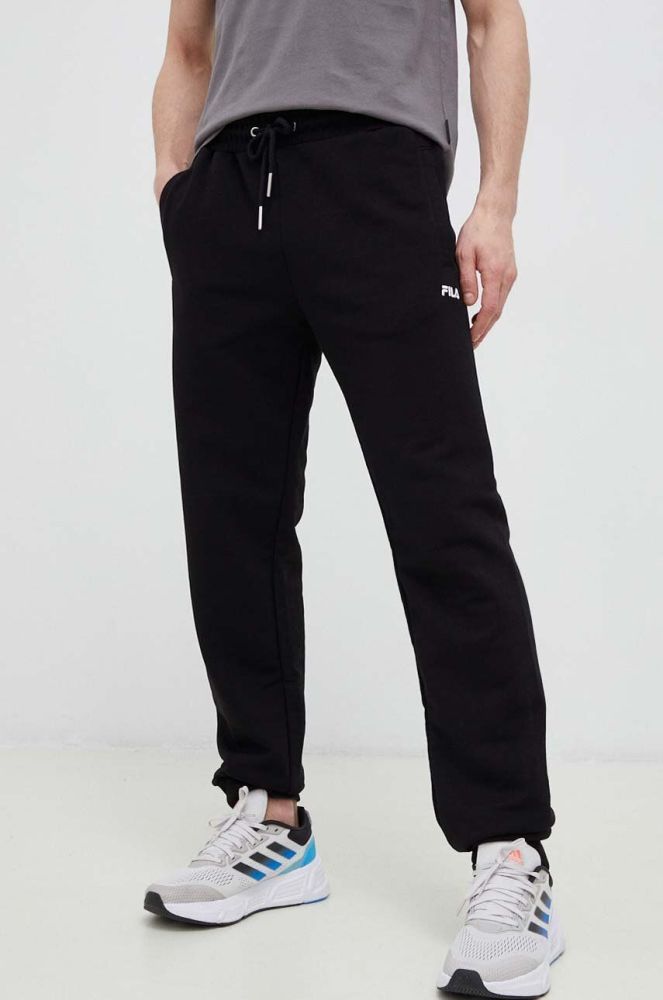 Спортивні штани Fila колір чорний однотонні (3028714)
