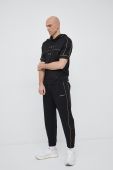 Спортивні штани Emporio Armani колір чорний з принтом