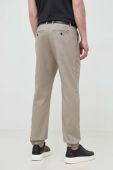 Штани Emporio Armani чоловічі колір бежевий пряме