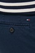 Штани з домішкою льону Tommy Hilfiger колір синій фасон chinos Штани з домішкою льону Tommy Hilfiger колір синій фасон chinos