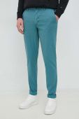 Штани з домішкою льону Tommy Hilfiger колір зелений фасон chinos (3031584) Штани з домішкою льону Tommy Hilfiger колір зелений фасон chinos (3031584)