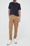 Штани Tommy Hilfiger чоловічі колір коричневий фасон cargo