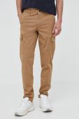 Штани Tommy Hilfiger чоловічі колір коричневий фасон cargo