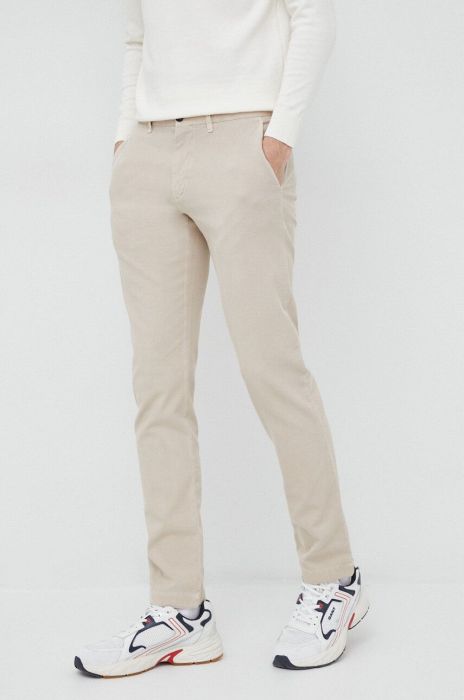 Штани Tommy Hilfiger чоловічі колір бежевий пряме (3053208)