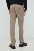 Штани United Colors of Benetton чоловічі колір коричневий облягаюче (2936302)