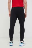 Бавовняні спортивні штани adidas колір чорний однотонні (3028744)