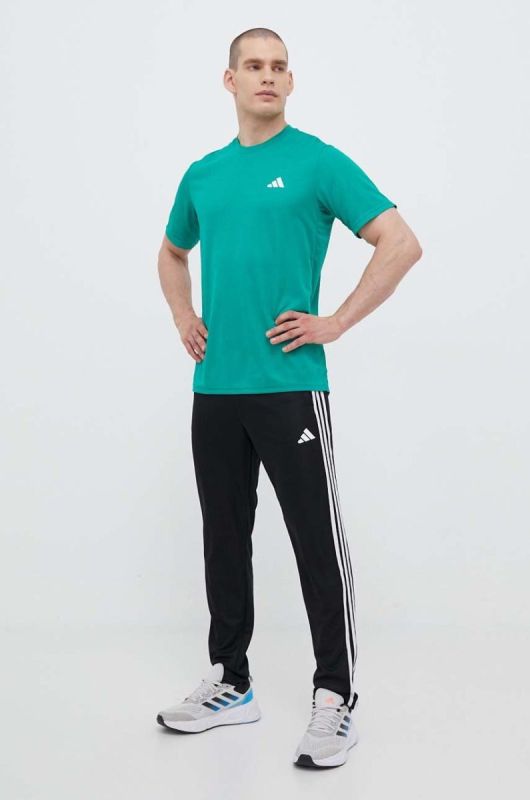 Штани для тренувань adidas Performance Train Essentials колір чорний з аплікацією фото 2