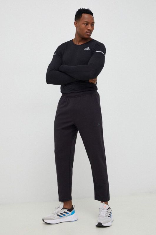Штани для тренувань adidas Performance колір чорний однотонні (3053247) фото 2