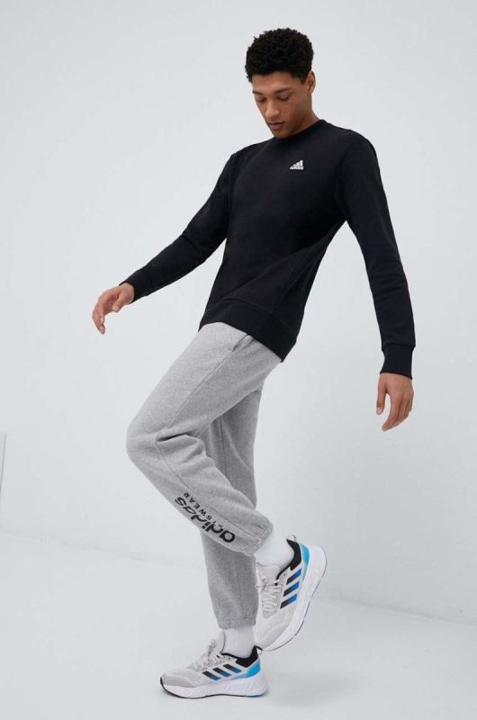 Спортивні штани adidas колір сірий з принтом (3113470) фото 2
