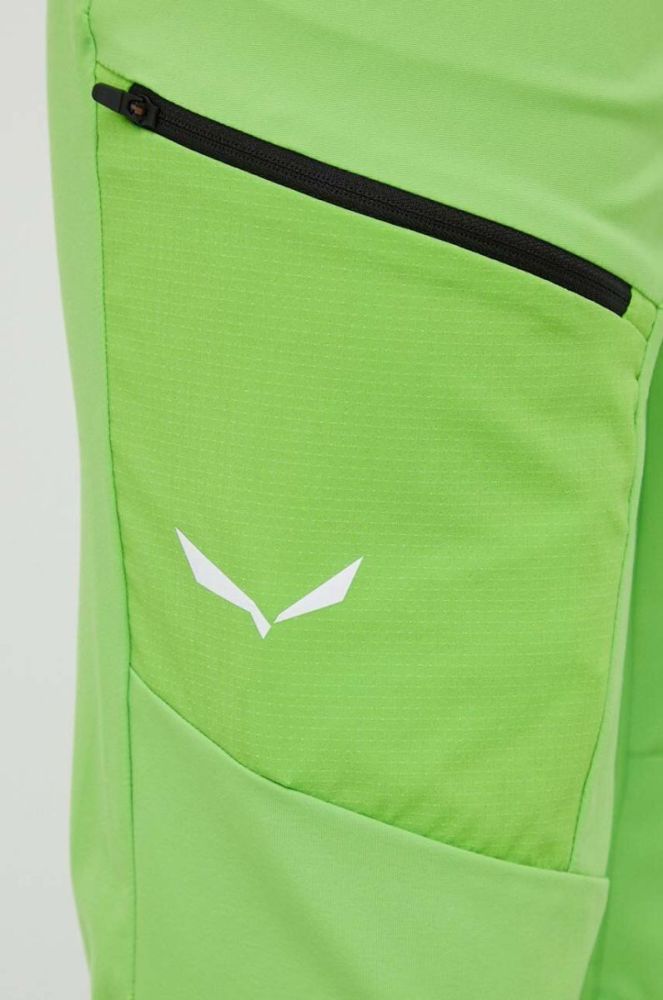 Штани outdoor Salewa Agner Light 2 DST колір зелений фото 4