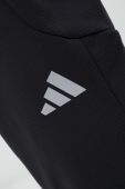 Штани для бігу adidas Performance Run Icons колір чорний з принтом