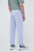 Спортивні штани adidas однотонні колір блакитний (3151340)