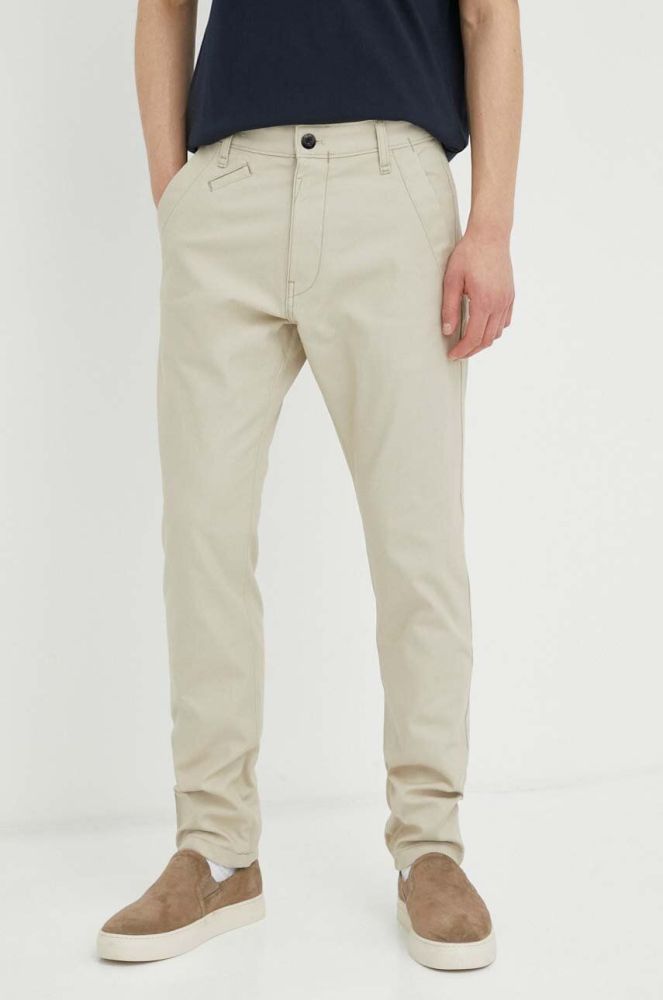 Штани G-Star Raw чоловічі колір бежевий фасон chinos (3004292)