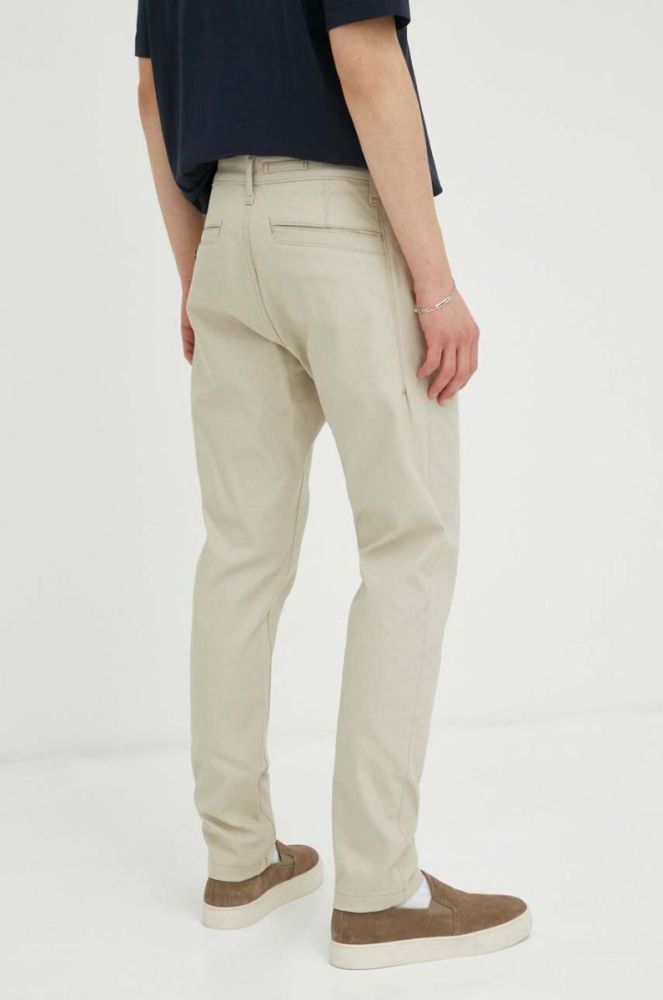 Штани G-Star Raw чоловічі колір бежевий фасон chinos (3004292) фото 3